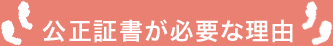 公正証書が必要な理由